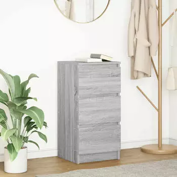 vidaXL Sideboard Grau Sonoma 37,5x35x76 cm Holzwerkstoff (861729)
