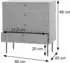 MCW N78-K Ma x imale Belastbarkeit obere Ablage: 50 kg braun (94943)