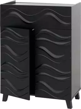 MCW N86 Oberfläche im 3D-Wellen-Design schwarz (94760)