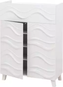MCW N86 Oberfläche im 3D-Wellen-Design weiß (94759)