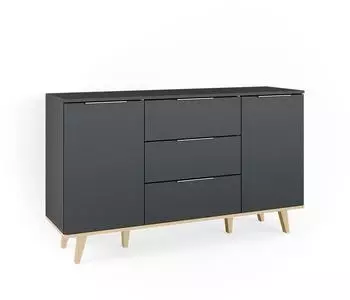 VICCO Nautica Anthrazit/Buche 138 x 82 cm 138 cm x 82 cm x 40 cm (36741)