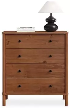 Idimex APOANA Schlafzimmer mit Schubladen aus Massivholz Kastanien Finish Kastanie (85909)