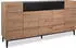 Homestyle4u Eiche Holz Braun Schwarz Wohnzimmerschrank Anrichte Schrank (800000784318)