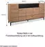 Homestyle4u Eiche Holz Braun Schwarz Wohnzimmerschrank Anrichte Schrank (800000784318)