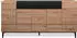 Homestyle4u Eiche Holz Braun Schwarz Wohnzimmerschrank Anrichte Schrank (800000784318)