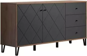 ebuy24 trendteam Schrank Mehrzweckschrank Wohnzimmerschrank Braun 183 x 76 x 40 cm (2102872C4)