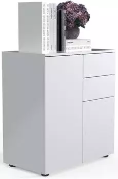 Mid.you VCM Holz Anrichte Dalosa 4 Schublade Weiß (918337)