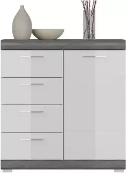 Mid.you x ono x .home Scout 3 weiß Hochglanz / rauchsilber (x06B2902)