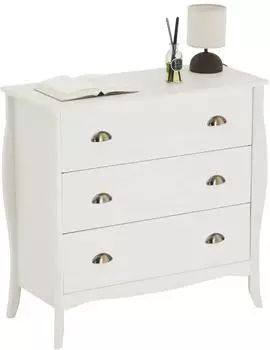 Idimex ANTOINETTE Anrichte Schubladen Design im Barockstil antik Baroc weiß (80210)
