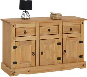 Caro Möbel CARO-Möbel SALSA mit Stauraum im Me x iko Stil Anrichte Landhausstil natur (94676)