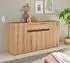 Furn.Design Center (Anrichte in Evoke Eiche mit grau 170 x 87 cm) 4-türig (I-3VVACi51)