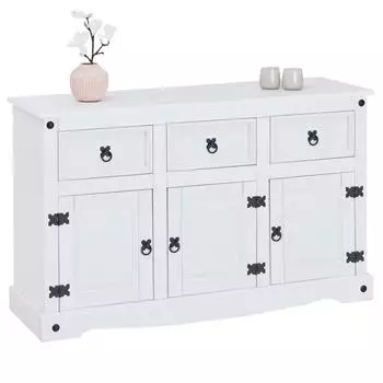 Caro Möbel CARO-Möbel RURAL Mexico Anrichte im Landhausstil Kiefer massiv (95039)