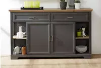 Innostyle Sideboard "Jasmin" Breite 171 cm, 2 Holzt&uuml;ren, 2 Schubk&auml;sten, 4 offene
