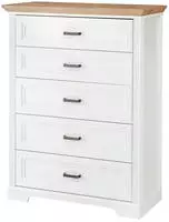 Innostyle Kommode "Jasmin" mit 5 Schubk&auml;sten