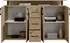 CarryHome Bega Consult Anrichte 4 Türen 4 Schübe Artisan Eiche Dekor 139 x 90 x 34 cm (45-339-R8)