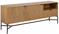 ACTONA GROUP Sideboard "Jaipur Anrichte, Kommode," Eiche-Optik, 2 T&uuml;ren, 2