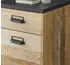 Furn.Design Stove (mit Scheunentorbeschlag und Apothekergriffen Altholz Dekor 161 cm) Soft-Close (800000940056)