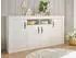 Furn.Design Fiastra (Anrichte in Pinie weiß Landhaus 200 cm) 10 Fächer Soft-Close-Funktion (800001009127)
