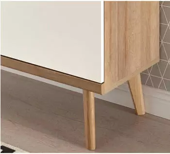 Furn.Design Helge (in weiß und Eiche Riviera 107 x 83 cm) skandinavisches Design (800001009139)