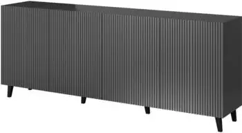 Mirjan24 Vamos Grey 200 Sideboard Anthrazit, Holzwerkstoff, 201x83x42cm