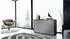 Vladon Sideboard Ben V3 3 Türen, 2 Schubladen, Schwarz matt/Avola-Anthrazit (50002743)