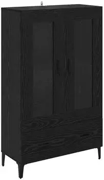 vidaXL Highboard mit Schubladen Schwarz Eichen-Optik 70x31x115cm (880862)