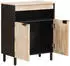 vidaXL Sideboard mit Tür Massivholz Mango White Wash 60x33x75cm (4017889)