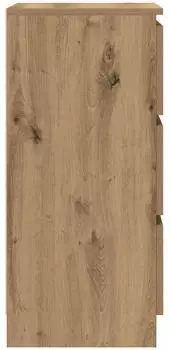 vidaXL Sideboard 3 Schubladen Artisan Eiche Holzwerkstoff 37,5x35x76cm