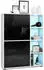 Vladon Cuba Highboard Schwarz Hochglanz, 79x105,5x35,5cm (50009333)