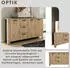 byLIVING Faro Sideboard Artisan Eiche, 3 Türen & 3 Schubkästen, 160x84x40cm (55269441-0)