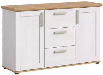 xonox.home Verona Sideboard L&auml;rche / Artisan Eiche, 129x80x40cm (X70K5T01)