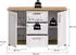 xonox.home Verona Sideboard Lärche / Artisan Eiche, 129x80x40cm (X70K5T01)