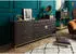 Massivmoebel24 Diamond Sideboard Mangoholz 180x40x77cm grau geölt (09-330-760-0010)