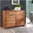 Finebuy Sideboard Sheesham Massivholz 90cm, 2 Türen & 2 Schubladen (FB36224)