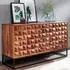 Wohnling Sideboard 145x81x45cm Sheesham Massivholz & Metall Industrial (WL6.545)