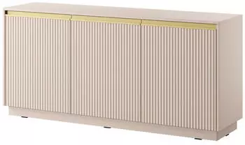 Masseno Maestro Sideboard 3 Türen 154x72x39cm Beige (ROYAL KOMODA K-154 BEŻOWY)