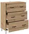 vidaXL Sideboard Artisan-Eiche 69,5x34x90cm Verbundholz und Eisen (881496)