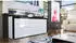 Vladon La Paz V1 Sideboard 2 Türen 4 Schubladen Weiß/Schwarz Hochglanz 167x72x35cm (50000314)