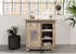 Massivmoebel24 Railway Sideboard Mango Massivholz Whitewash 70x45x70cm (09-312-772-2021)