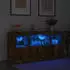 vidaXL Sideboard mit LED-Leuchten Räuchereiche 142,5x37x67cm (3209069)