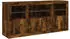 vidaXL Sideboard mit LED-Leuchten Räuchereiche 142,5x37x67cm (3209069)