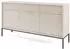 Masseno Stellare Sideboard 3 Schubladen 3 Türen 154x83x39cm Kaschmir/Schwarz (NOVA KOMODA KSZ154 CASHMERE - CZARNY STELAŻ)