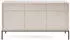 Masseno Stellare Sideboard 3 Schubladen 3 Türen 154x83x39cm Kaschmir/Schwarz (NOVA KOMODA KSZ154 CASHMERE - CZARNY STELAŻ)