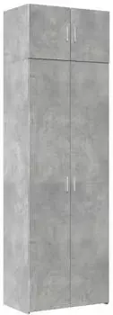vidaXL Aufbewahrungsschrank Betongrau 70x42,5x225cm Holzwerkstoff (3281332)