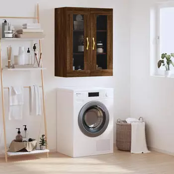 vidaXL H&auml;ngeschrank Braun Eichen-Optik 69,5x34x90cm (828467)