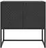 vidaXL Sideboard Stahl Schwarz 75x35x75cm