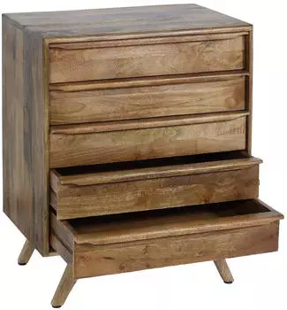 Mendler HWC-L96 Highboard Massivholz Mango 81x65x43cm (103195)