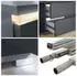 Vladon Faro V1 Sideboard 2 Türen, 4 Schubladen, LED-Lichtleiste, 138,5x75,5x35cm (50000184)