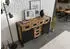 Massivmoebel24 Blackburn Sideboard Mangoholz massiv 150x45x90cm, natur lackiert / Metall schwarz (09-312-728-1010)
