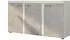 Masseno RITMO Sideboard 3 Türen 149x40x82cm Weiß/Titan (RUMBA BJ22 3F)